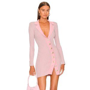 NEW retrofete Mimi Mini Sweater Dress Light Pink Marshmallow Long Sleeve Small S